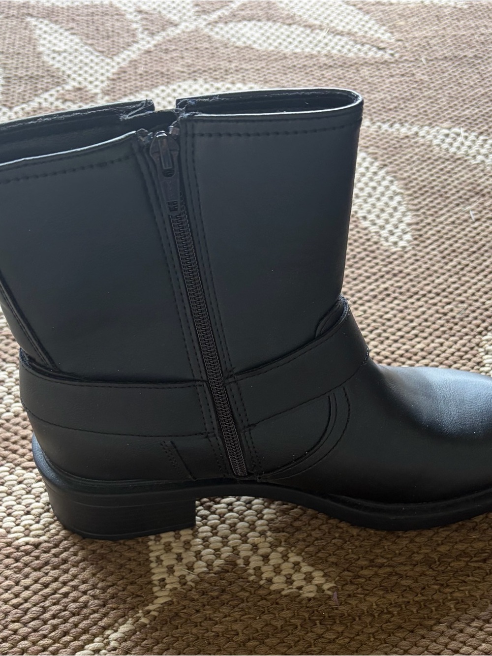 NWT Universal Thread Black Mid-Calf Buckle Moto Boots ~ Women’s Sz 8 - Picture 5 of 8